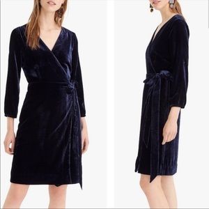NWT J. Crew Wrap Dress Drapey Velvet size 18